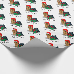 Weihnachts-Weihnachtsmannmütze Yorkshire Terrier Y Geschenkpapier