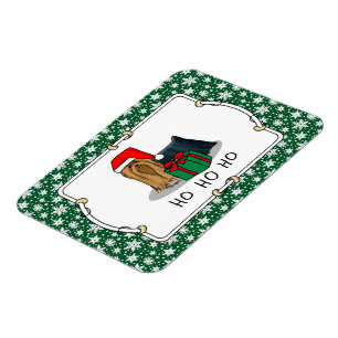 Weihnachts-Weihnachtsmannmütze Yorkshire Terrier Y Magnet