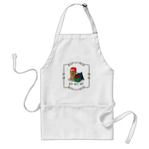 Weihnachts-Weihnachtsmannmütze Yorkshire Terrier Y Schürze