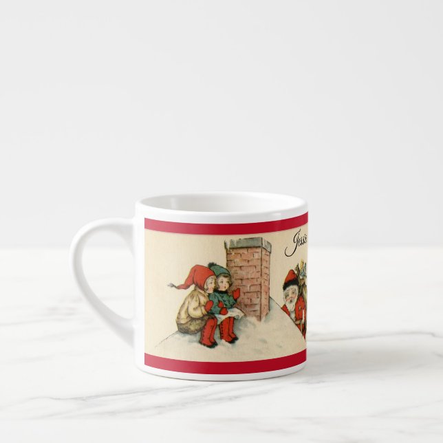 Weihnachts-Weihnachtsmeisterschaft mit Namen Espressotasse (Links)