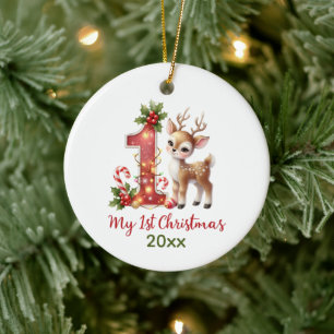 Weihnachts-Weihnachtsnachts-Jahrnachts-Nachricht Keramik Ornament