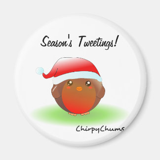 Weihnachts-Weihnachtsrobin Magnet
