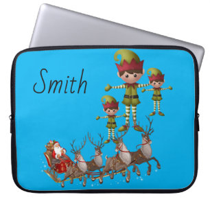 Weihnachts-Weihnachtsschläfchen, 15 Zoll, Santa Laptopschutzhülle