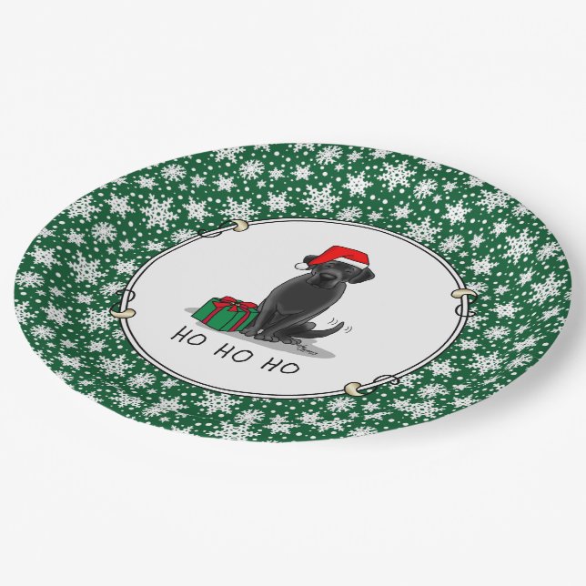 Weihnachts-Weihnachtsschmuck Niedlich Pappteller (Schrägansicht)