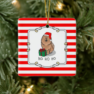 Weihnachts-Weihnachtsschmuck (Zimt) Niedlich Keramikornament