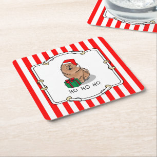 Weihnachts-Weihnachtsschmuck (Zimt) Niedlich Rechteckiger Pappuntersetzer