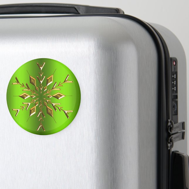 Weihnachts-Weihnachtssternschneeflocke Magnet (In Situ (Gepäck))