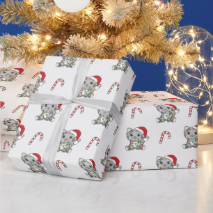 Weihnachts-Weihnachtstiere Katzen Umschlagpapier Geschenkpapier