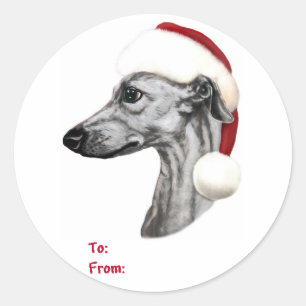 Weihnachts-Weihnachtsweihnachtsmarken Runder Aufkleber