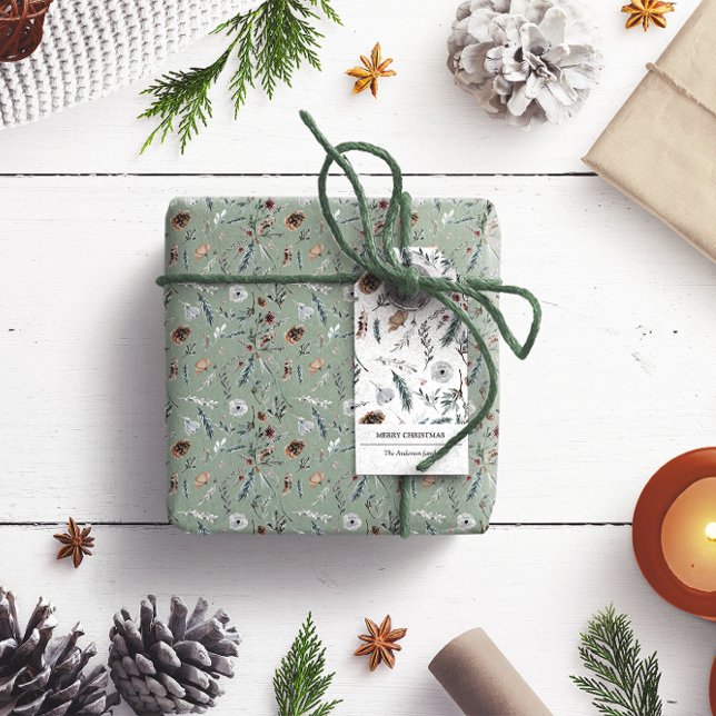 Weihnachts-Weihnachtswinterzettel Geschenkanhänger (Von Creator hochgeladen)