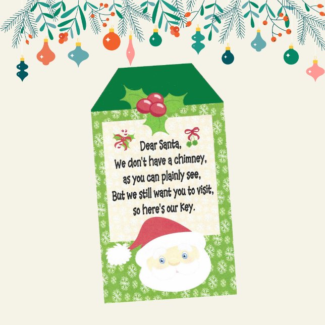 Weihnachts-Weihnachtszauberschlüssel für Kinder Geschenkanhänger (Von Creator hochgeladen)