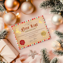 Weihnachts-Weihnachtszertifikat in Nizza
