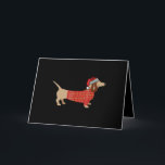 Weihnachts-Weiner-Dackel-Dackel im Hund Feiertagskarte<br><div class="desc">Weihnachts Weiner Dackel Dackel In Hund !!</div>