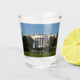 Weihnachts-Weiße Haus für Feiertage Washington DC Schnapsglas