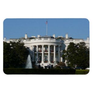 Weihnachts-Weißes Haus für Feiertage Washington DC Magnet