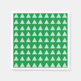Weihnachts-Weißschnee-Sterne Baumpapier Serviette