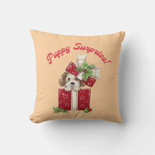 Weihnachts Welpe in Geschenkboxen Urlaub Überrasch Kissen