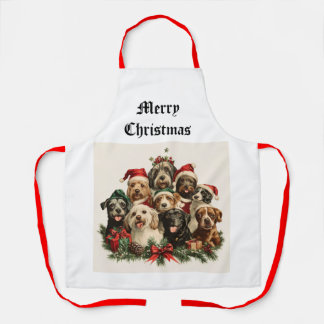 Weihnachts Welpe Schürze