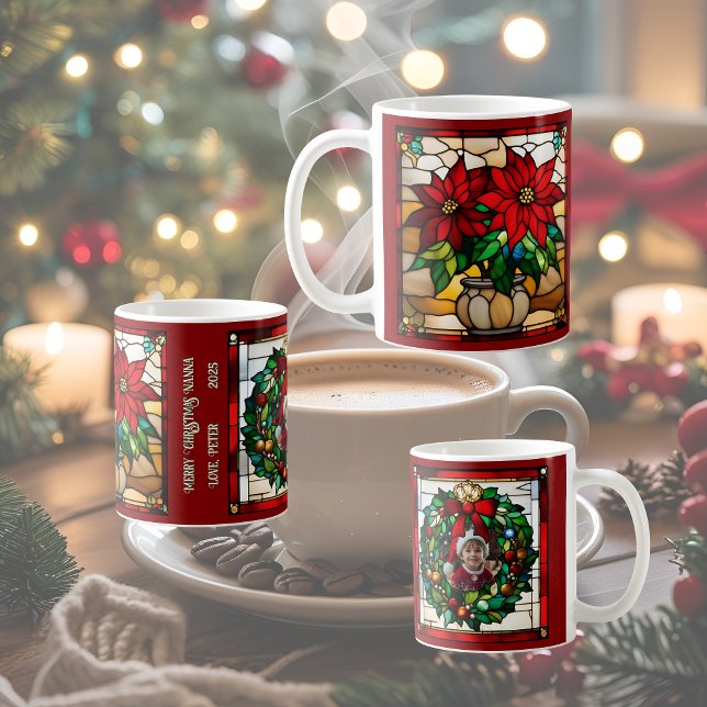 Weihnachts Welpen Imitate gestanzt Glas Kaffeetasse (Von Creator hochgeladen)