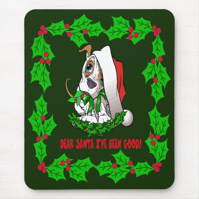 Weihnachts-Welpenmäuse-Pad Mousepad (Vorne)