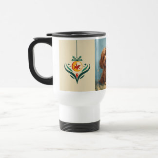 Weihnachts Welpenreise/Tasse des Pendelverkehrs Reisebecher