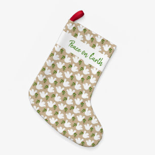 Weihnachts-Weltfrieden Dove Faith Olive Branch Kleiner Weihnachtsstrumpf