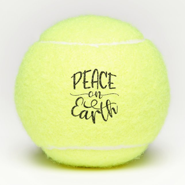 Weihnachts-Weltfrieden Tennisbälle (Vorderseite)