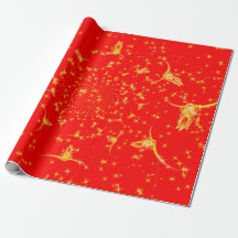 Weihnachts-Western Glitzer Red Gold Giro Kuh Skull