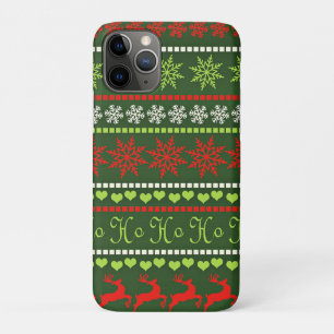 Weihnachts-Wiederholungsmuster Case-Mate iPhone Hülle