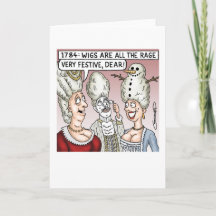 Weihnachts-Wigs-Weihnachtskarte