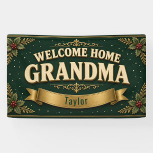 Weihnachts-Willkommen-zu-Hause-Oma-individuelle-Vi Banner