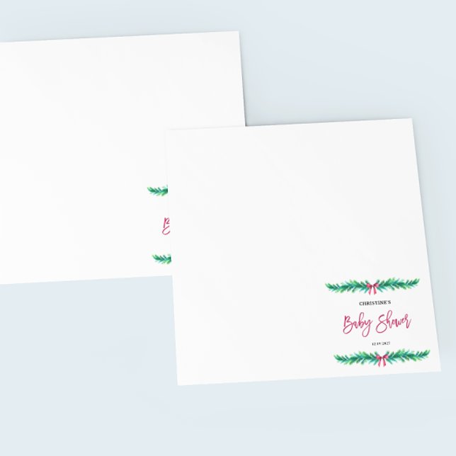 Weihnachts Winter Baby Dusche Serviette (Von Creator hochgeladen)