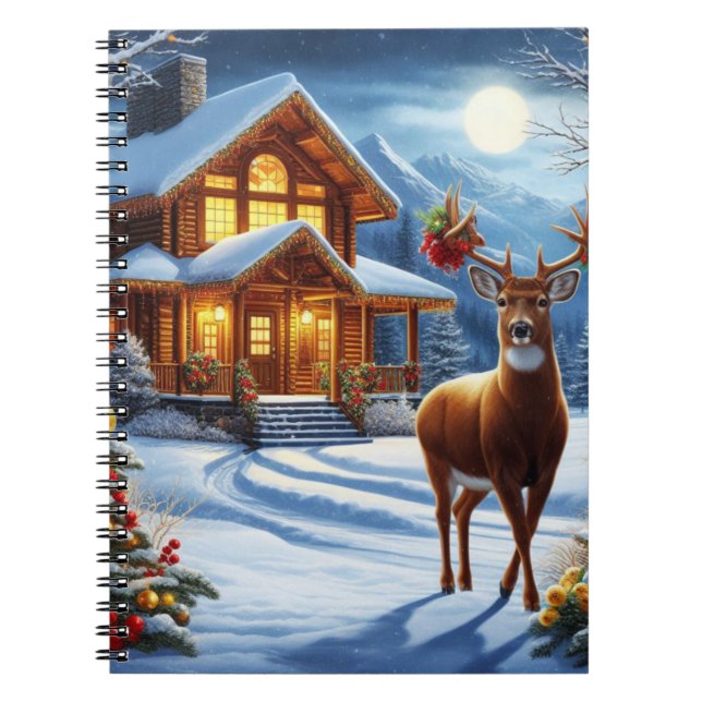 Weihnachts-/Winter-Deferlodge Notizblock (Vorderseite)