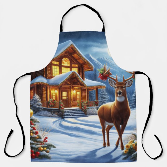 Weihnachts-/Winter-Deferlodge Schürze (Vorderseite)