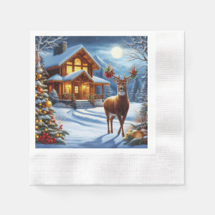 Weihnachts-/Winter-Deferlodge Serviette