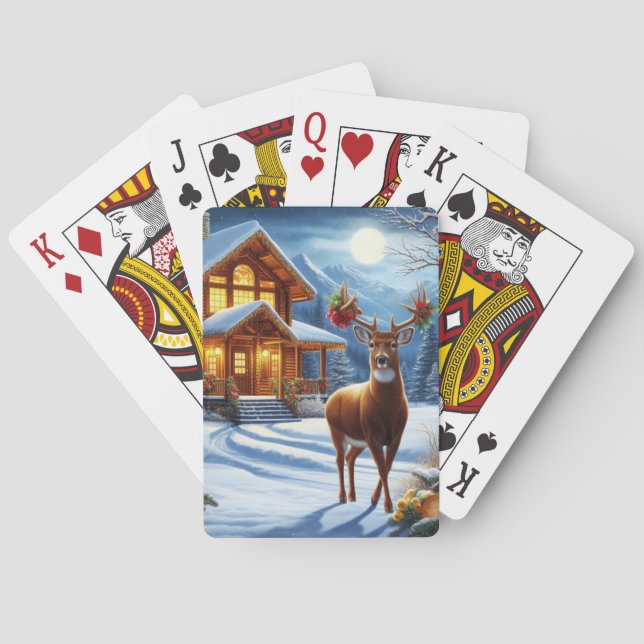 Weihnachts-/Winter-Deferlodge Spielkarten (Rückseite)