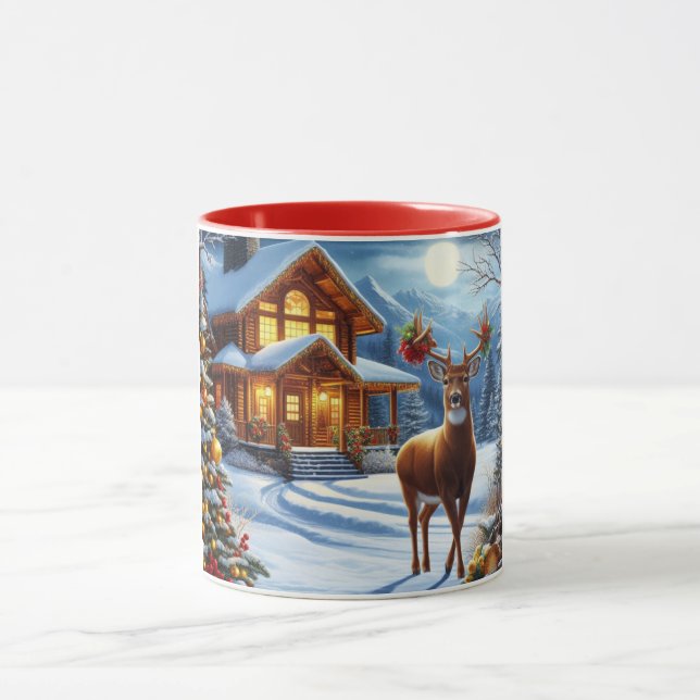 Weihnachts-/Winter-Deferlodge Tasse (Zentrum)