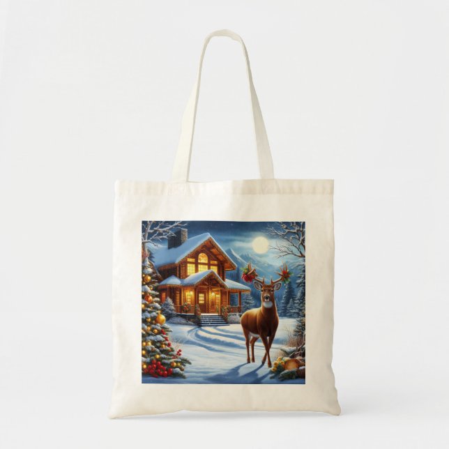 Weihnachts-/Winter-Deferlodge Tragetasche (Vorne)