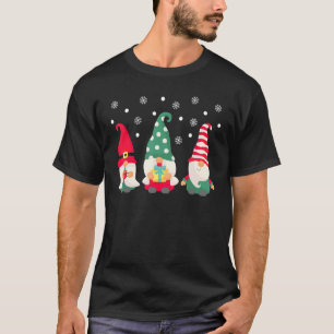 Weihnachts-Winter-Gnome Süßer Gartenzwerg Xmas Cos T-Shirt
