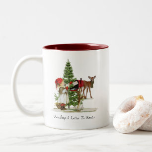 Weihnachts-/Winter-Mug Zweifarbige Tasse