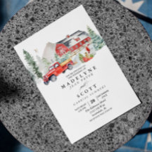 Weihnachts Winter Schneeballland Hochzeit Flyer