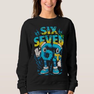 Weihnachts-Winter-Thema Sechs Sieben Feiertags-Gra Sweatshirt