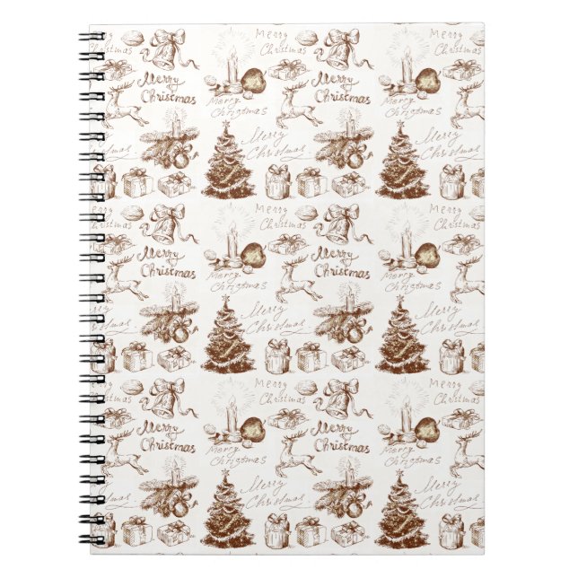 Weihnachts-, Winter- und Neujahrsdesign-Notebook Notizblock (Vorderseite)