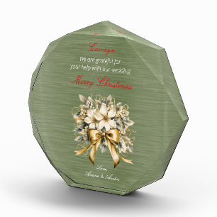 Weihnachts-Winterberry-Hochzeitsdekor Fotoblock