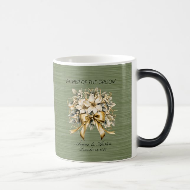 Weihnachts-Winterberry-Vater des Grooms Verwandlungstasse (Rechts)