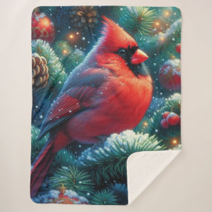 Weihnachts-/Winterkardinal Sherpadecke