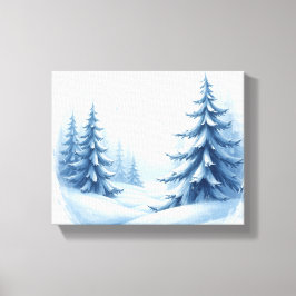 Weihnachts-Winterland Leinwanddruck