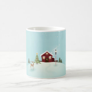 Weihnachts-Winterlandschaft Kaffeetasse