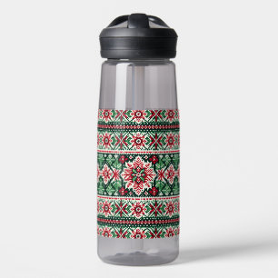 Weihnachts-/Wintermesse Rot & Grün Trinkflasche
