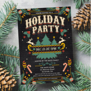 Weihnachts-Winterparty-Einladung Einladung